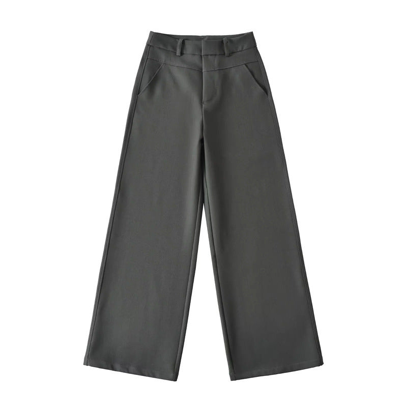 Straight-Leg Tailored Trousers